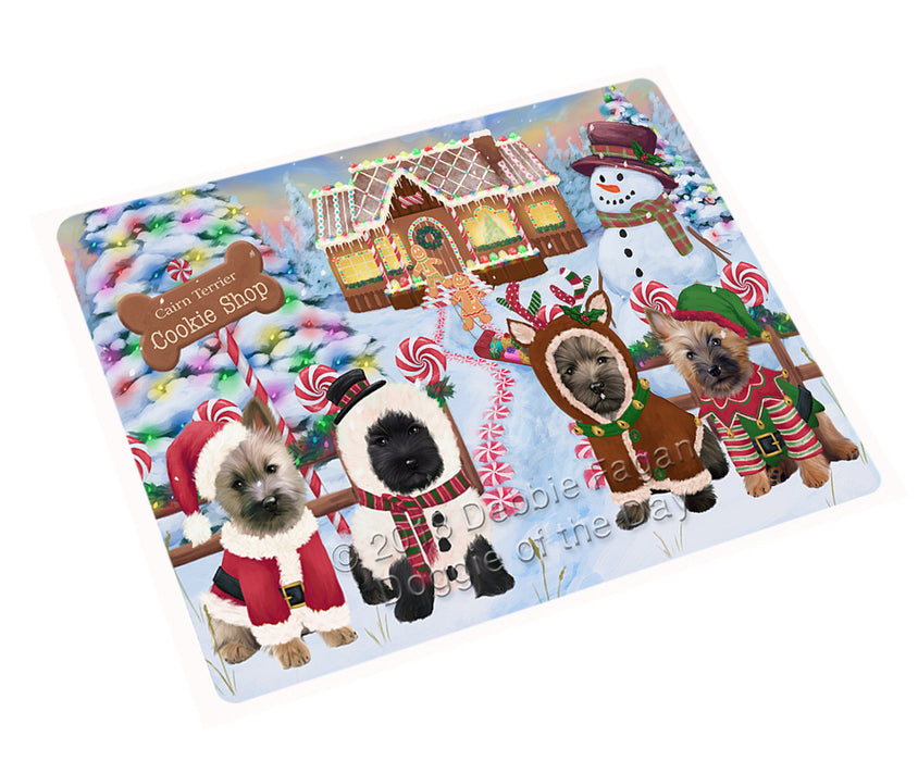 Holiday Gingerbread Cookie Shop Cairn Terriers Dog Large Refrigerator / Dishwasher Magnet RMAG100602