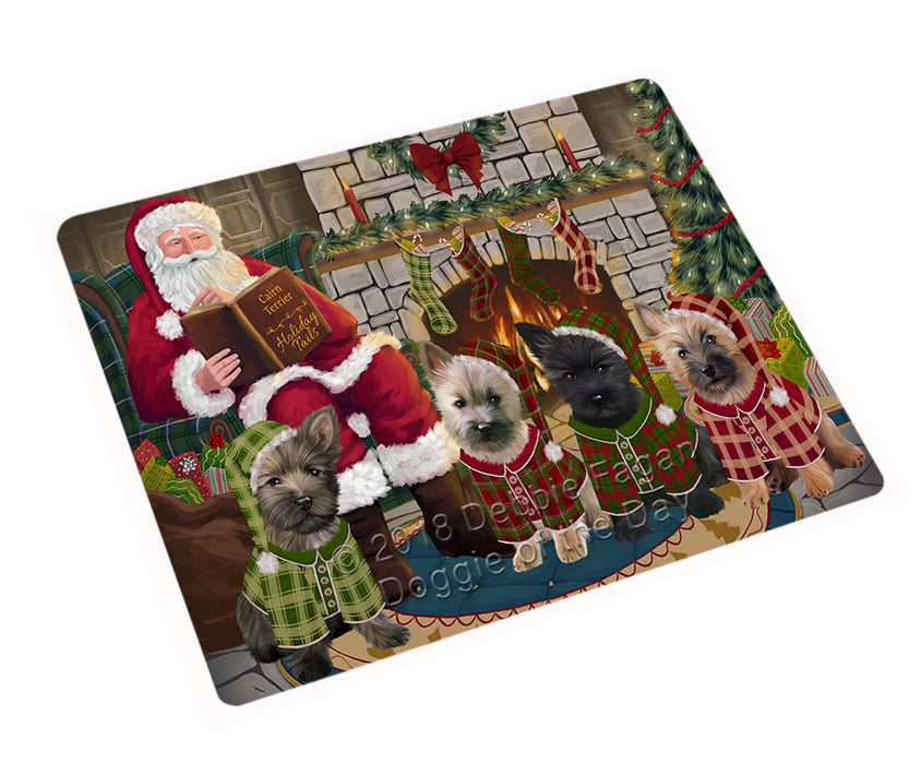Christmas Cozy Holiday Tails Cairn Terriers Dog Cutting Board C70476