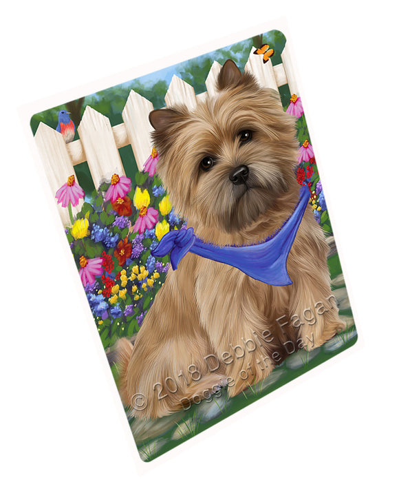 Spring Floral Cairn Terrier Dog Magnet Mini (3.5" x 2") MAG53355