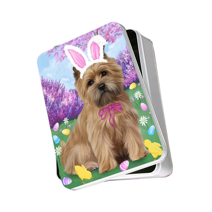Cairn Terrier Dog Easter Holiday Photo Storage Tin PITN49085