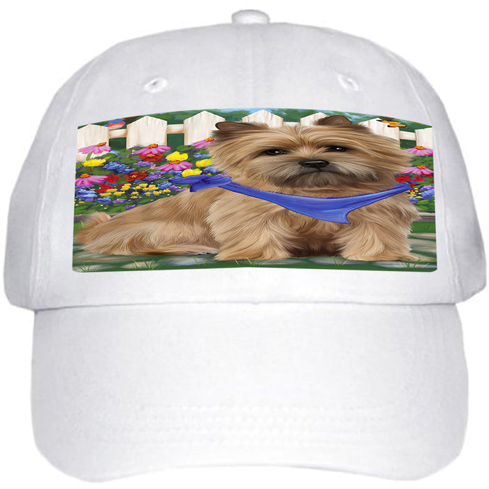 Spring Floral Cairn Terrier Dog Ball Hat Cap HAT53220