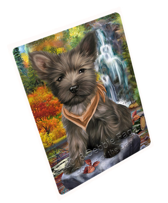 Scenic Waterfall Cairn Terrier Dog Magnet Mini (3.5" x 2") MAG53022