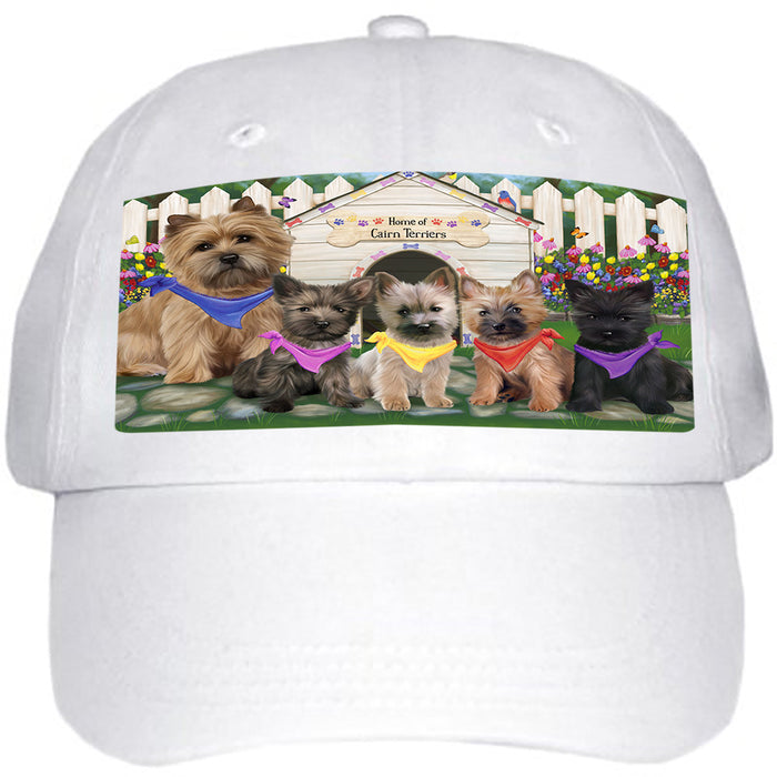 Spring Dog House Cairn Terriers Dog Ball Hat Cap HAT53223