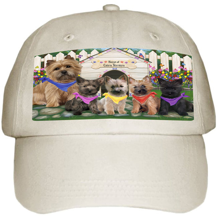 Spring Dog House Cairn Terriers Dog Ball Hat Cap HAT53223