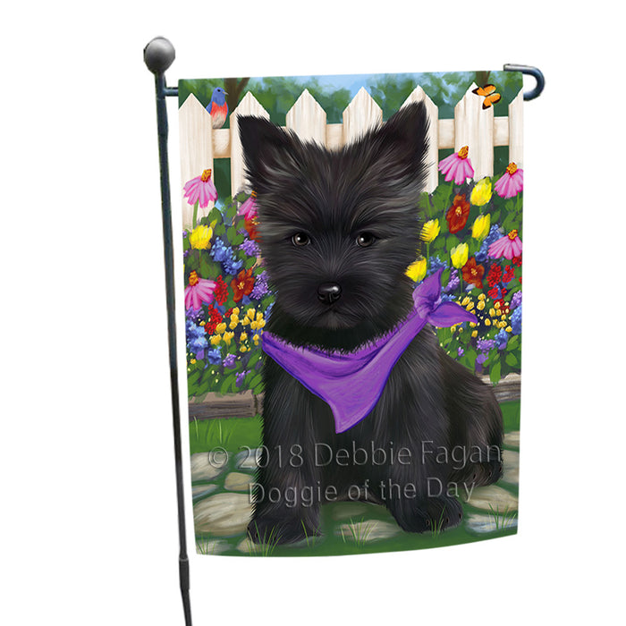 Spring Floral Cairn Terrier Dog Garden Flag GFLG49660