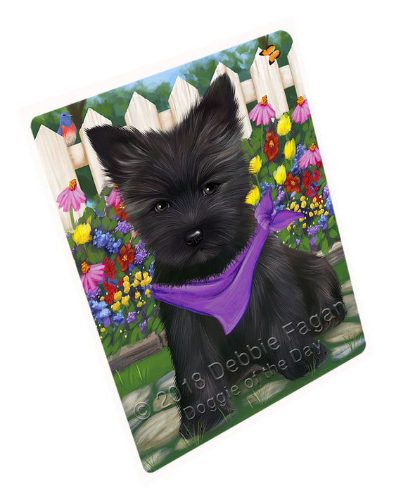 Spring Floral Cairn Terrier Dog Magnet Mini (3.5" x 2") MAG53361