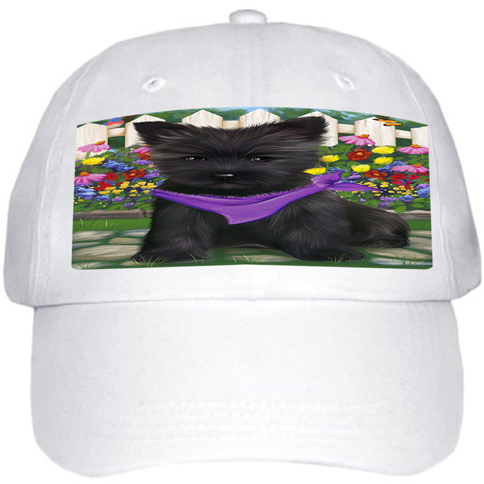 Spring Floral Cairn Terrier Dog Ball Hat Cap HAT53226