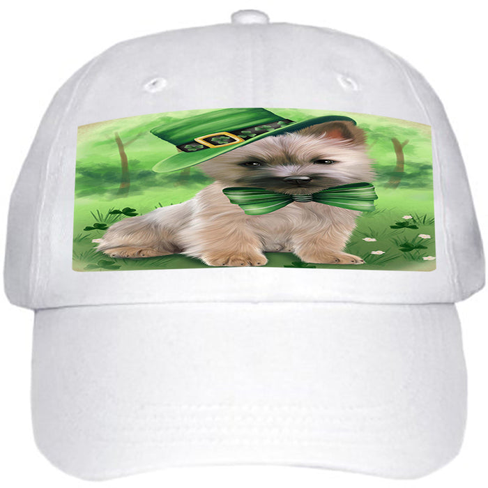 St. Patricks Day Irish Portrait Cairn Terrier Dog Ball Hat Cap HAT50013