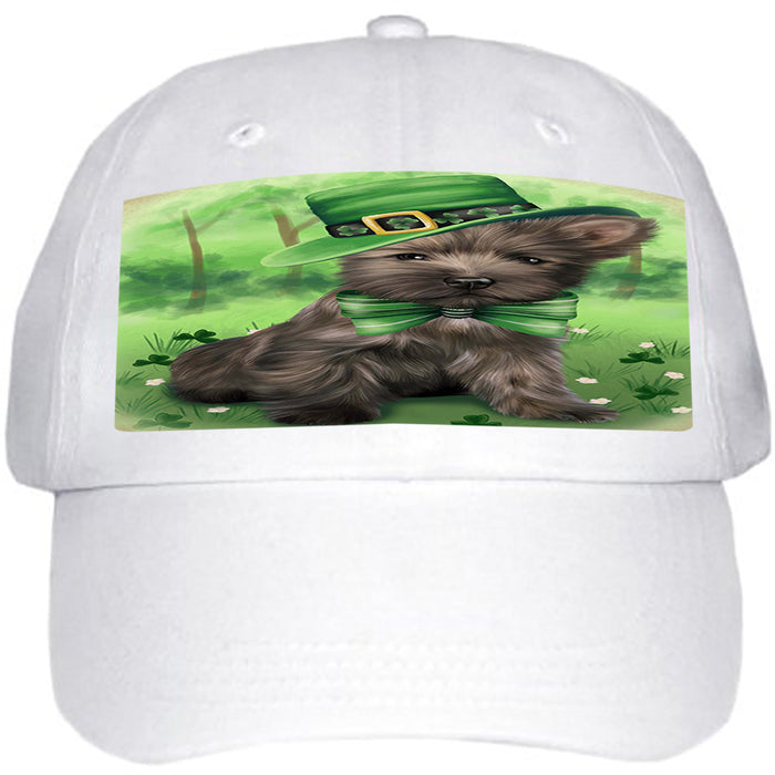 St. Patricks Day Irish Portrait Cairn Terrier Dog Ball Hat Cap HAT50016