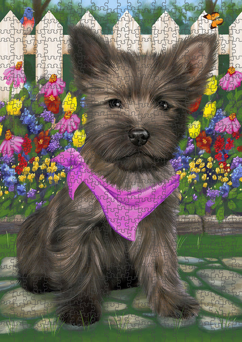 Spring Floral Cairn Terrier Dog Puzzle  PUZL53202