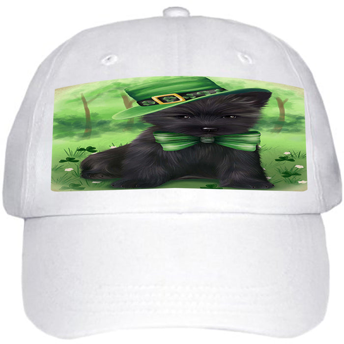 St. Patricks Day Irish Portrait Cairn Terrier Dog Ball Hat Cap HAT50019