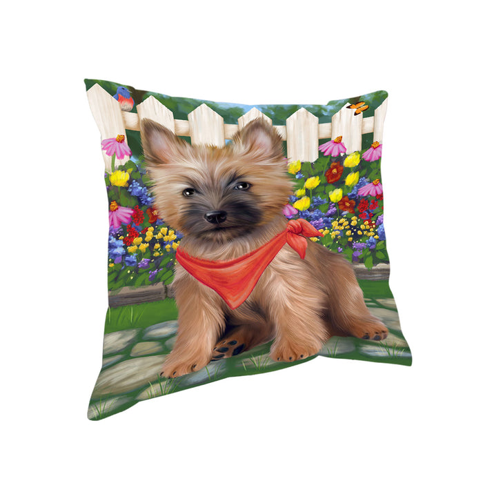 Spring Floral Cairn Terrier Dog Pillow PIL55188