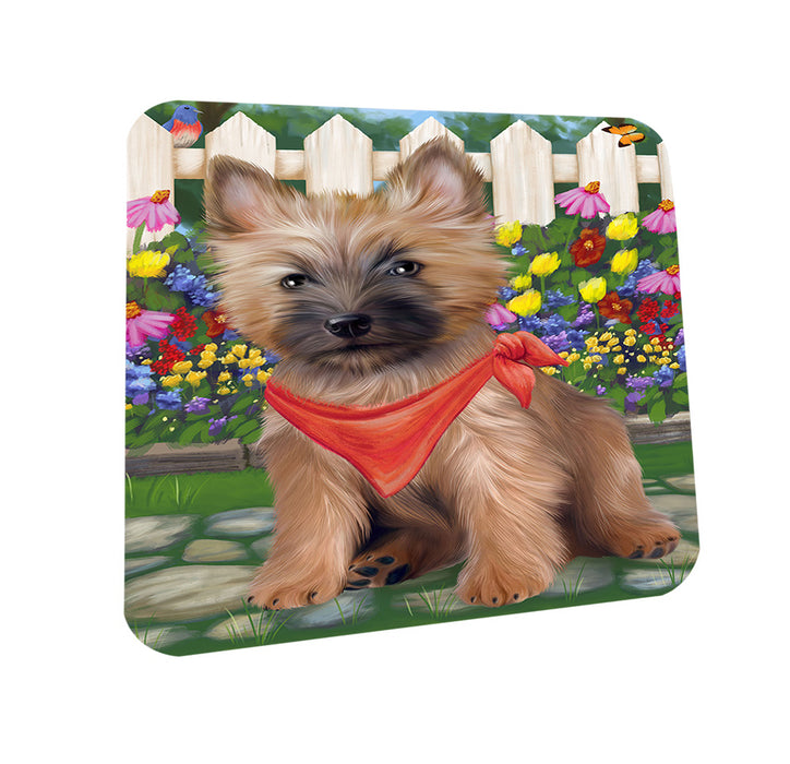 Spring Floral Cairn Terrier Dog Coasters Set of 4 CST49792