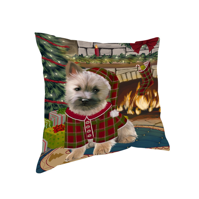 The Stocking was Hung Cairn Terrier Dog Pillow PIL69968