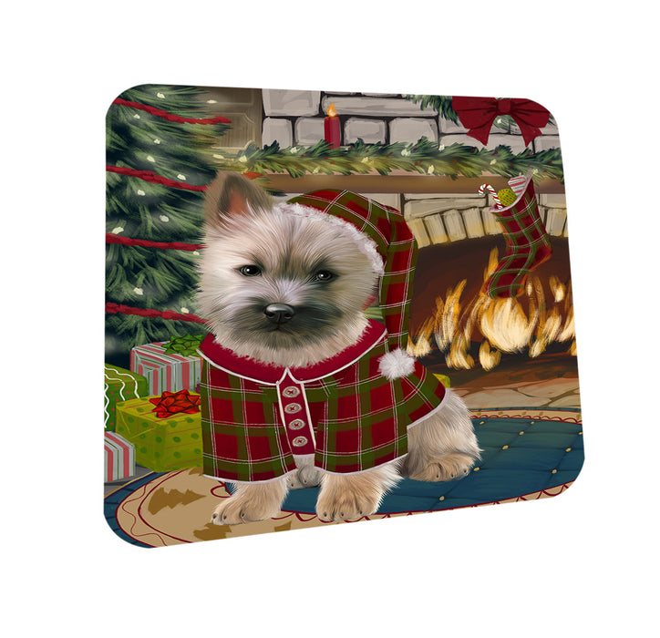 The Stocking was Hung Cairn Terrier Dog Coasters Set of 4 CST55218