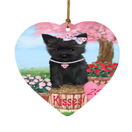 Rosie 25 Cent Kisses Cairn Terrier Dog Heart Christmas Ornament HPOR56784