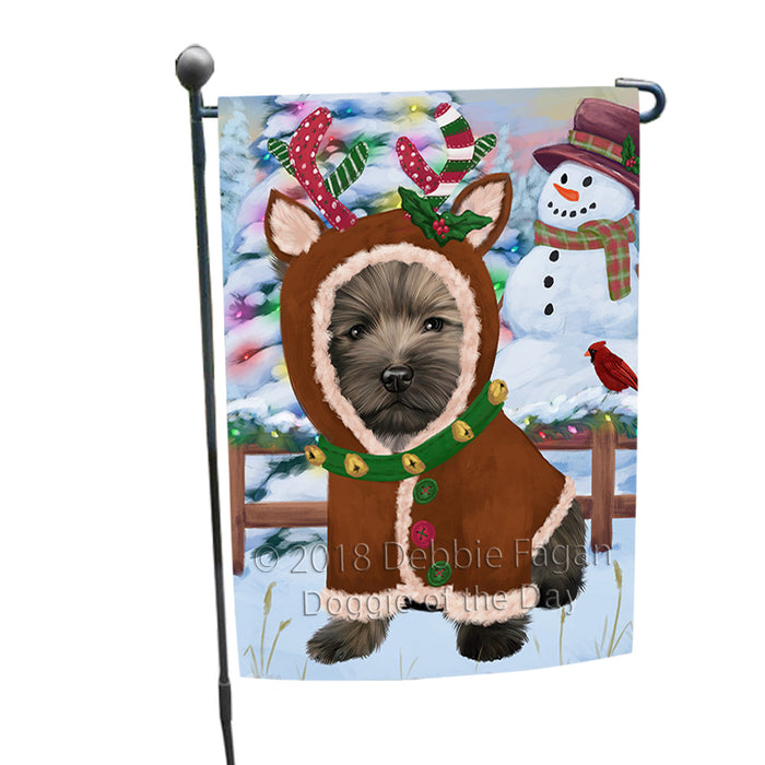 Christmas Gingerbread House Candyfest Cairn Terrier Dog Garden Flag GFLG56838