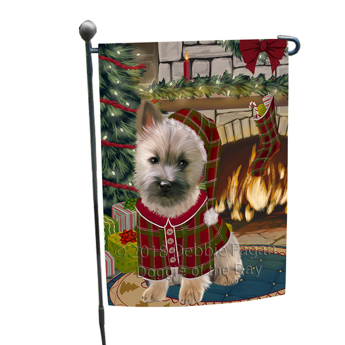 The Stocking was Hung Cairn Terrier Dog Garden Flag GFLG55553