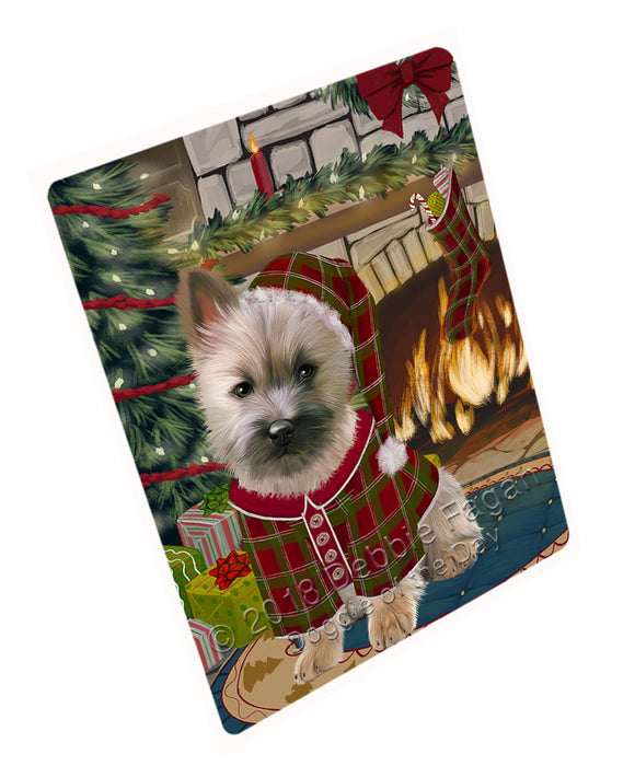 The Stocking was Hung Cairn Terrier Dog Magnet MAG70917 (Small 5.5" x 4.25")