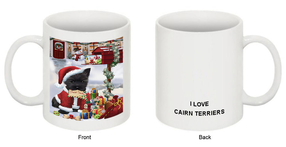 Cairn Terrier Dog Dear Santa Letter Christmas Holiday Mailbox Coffee Mug MUG49281
