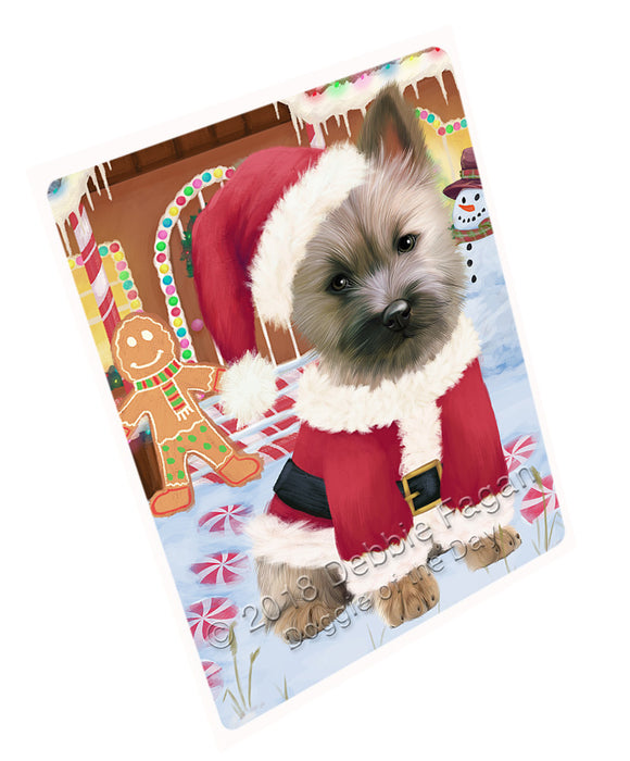 Christmas Gingerbread House Candyfest Cairn Terrier Dog Large Refrigerator / Dishwasher Magnet RMAG100014