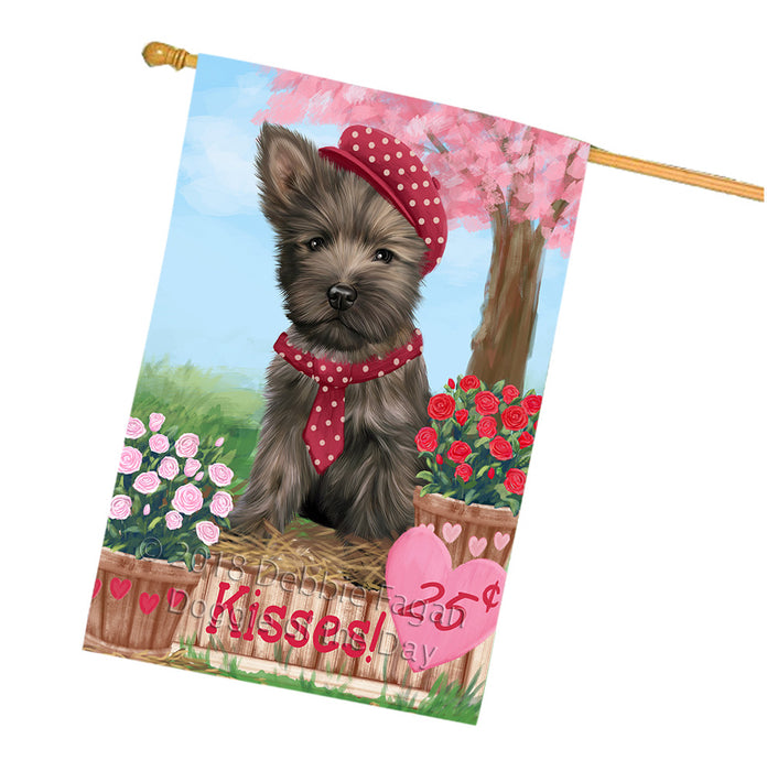 Rosie 25 Cent Kisses Cairn Terrier Dog House Flag FLG57113