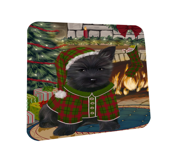 The Stocking was Hung Cairn Terrier Dog Coasters Set of 4 CST55219
