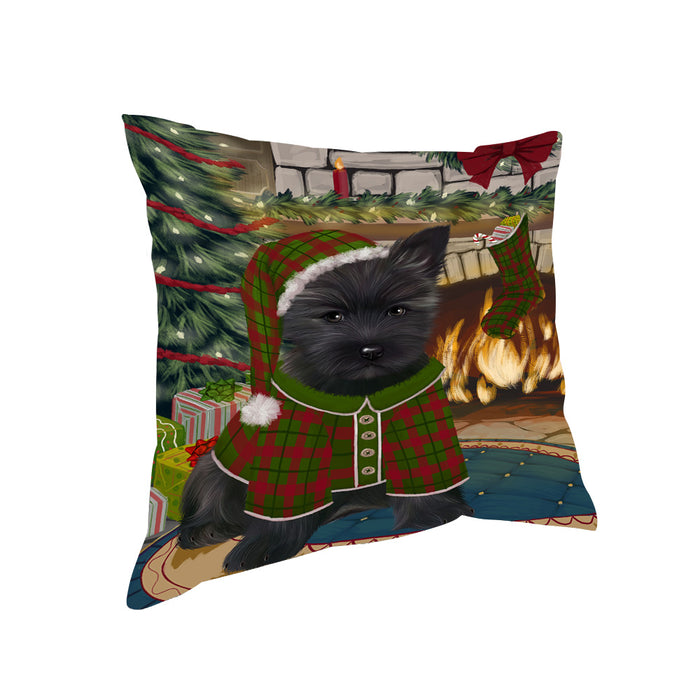 The Stocking was Hung Cairn Terrier Dog Pillow PIL69972