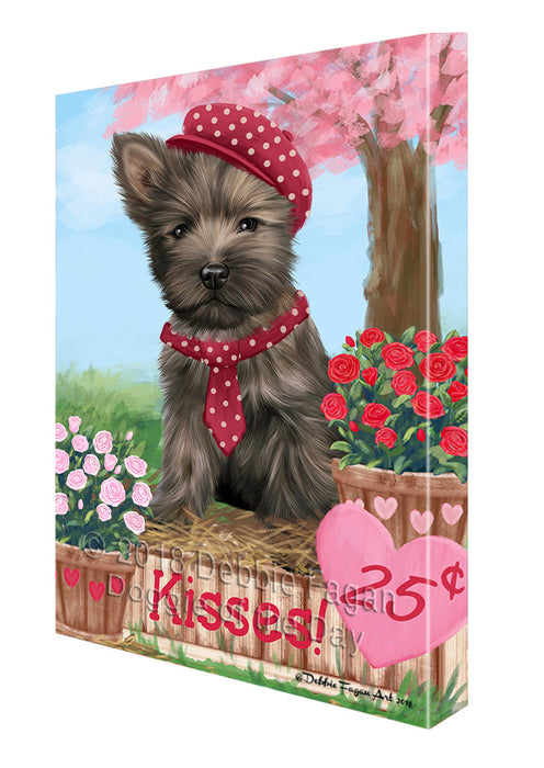 Rosie 25 Cent Kisses Cairn Terrier Dog Canvas Print Wall Art Décor CVS130085