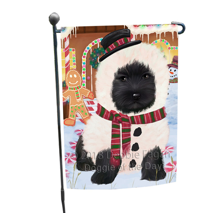 Christmas Gingerbread House Candyfest Cairn Terrier Dog Garden Flag GFLG56840