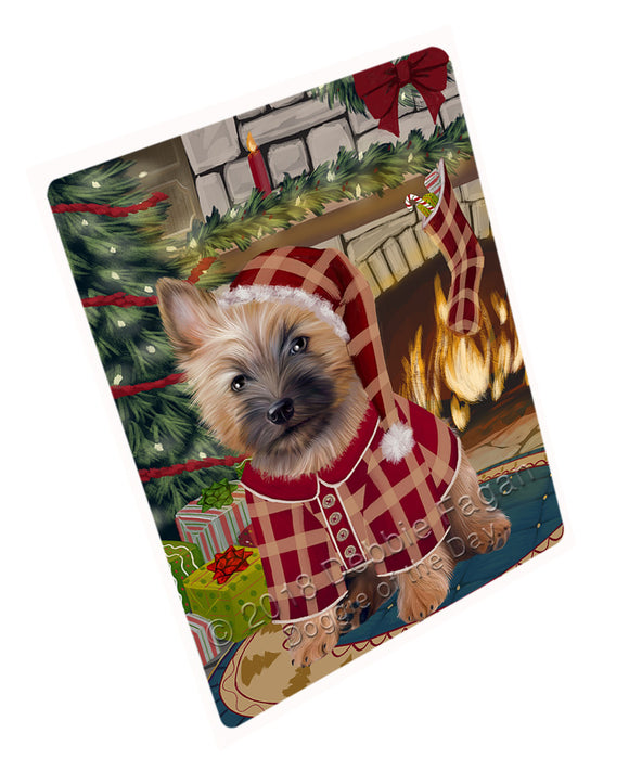 The Stocking was Hung Cairn Terrier Dog Large Refrigerator / Dishwasher Magnet RMAG93840