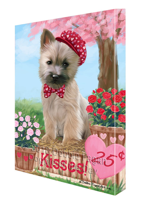 Rosie 25 Cent Kisses Cairn Terrier Dog Canvas Print Wall Art Décor CVS130094