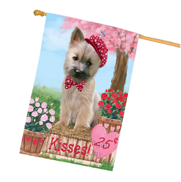 Rosie 25 Cent Kisses Cairn Terrier Dog House Flag FLG57114