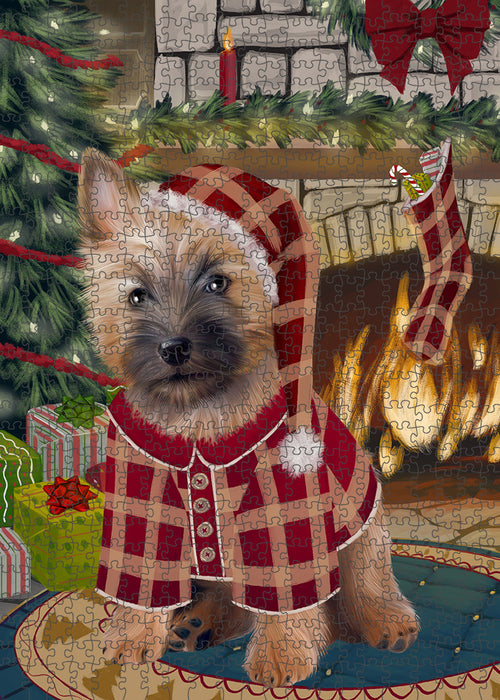 The Stocking was Hung Cairn Terrier Dog Puzzle with Photo Tin PUZL89300