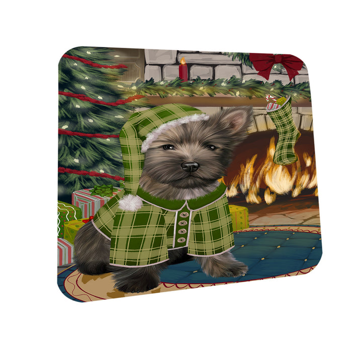 The Stocking was Hung Cairn Terrier Dog Coasters Set of 4 CST55221