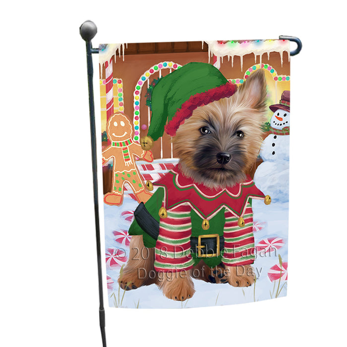 Christmas Gingerbread House Candyfest Cairn Terrier Dog Garden Flag GFLG56841