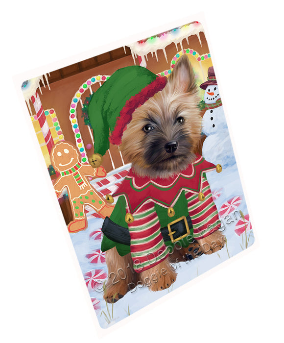 Christmas Gingerbread House Candyfest Cairn Terrier Dog Large Refrigerator / Dishwasher Magnet RMAG100026