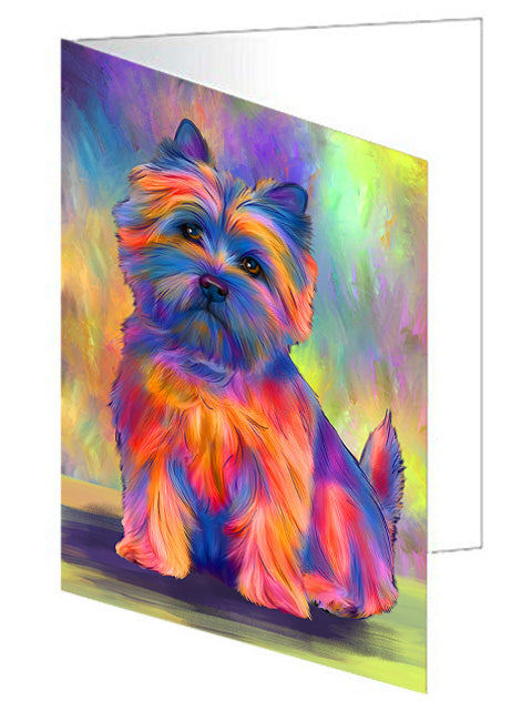 Paradise Wave Cairn Terrier Dog Handmade Artwork Assorted Pets Greeting Cards and Note Cards with Envelopes for All Occasions and Holiday Seasons GCD74612