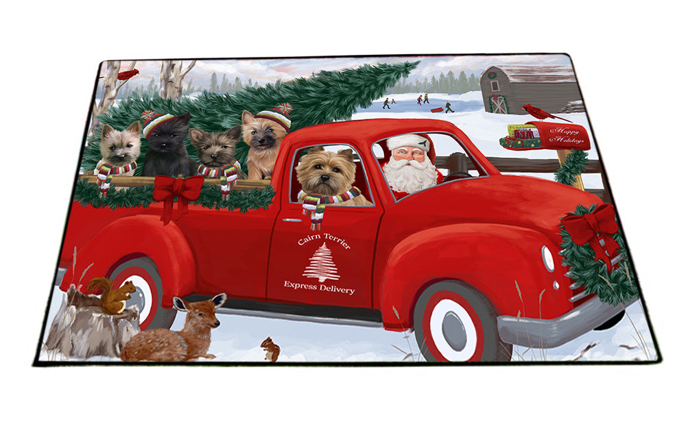 Christmas Santa Express Delivery Cairn Terriers Dog Family Floormat FLMS52359