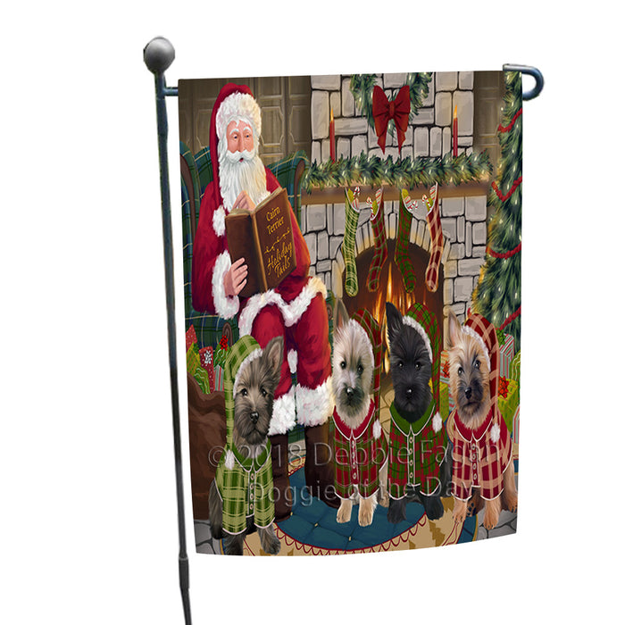 Christmas Cozy Holiday Tails Cairn Terriers Dog Garden Flag GFLG55406