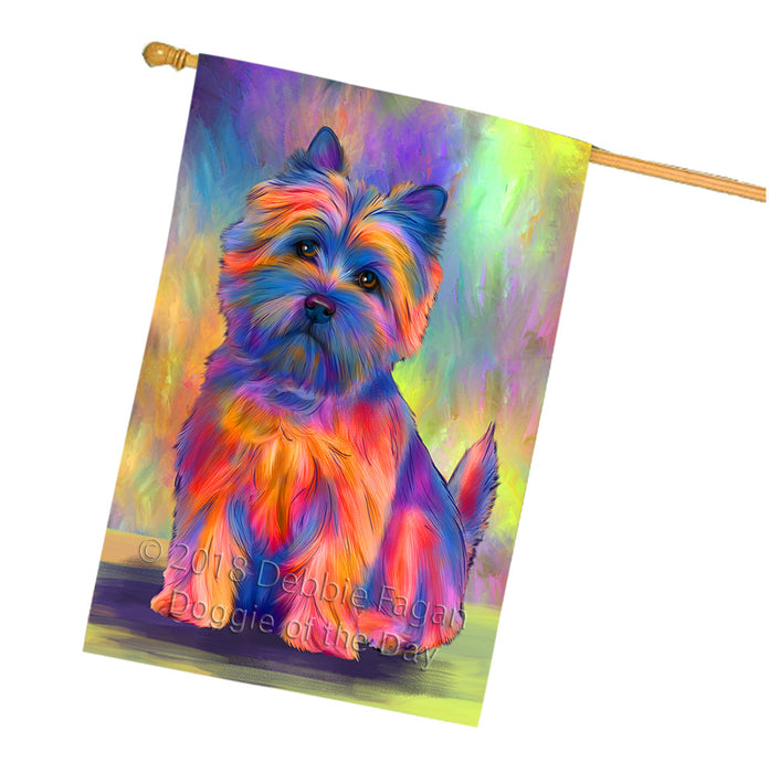 Paradise Wave Cairn Terrier Dog House Flag FLG57383