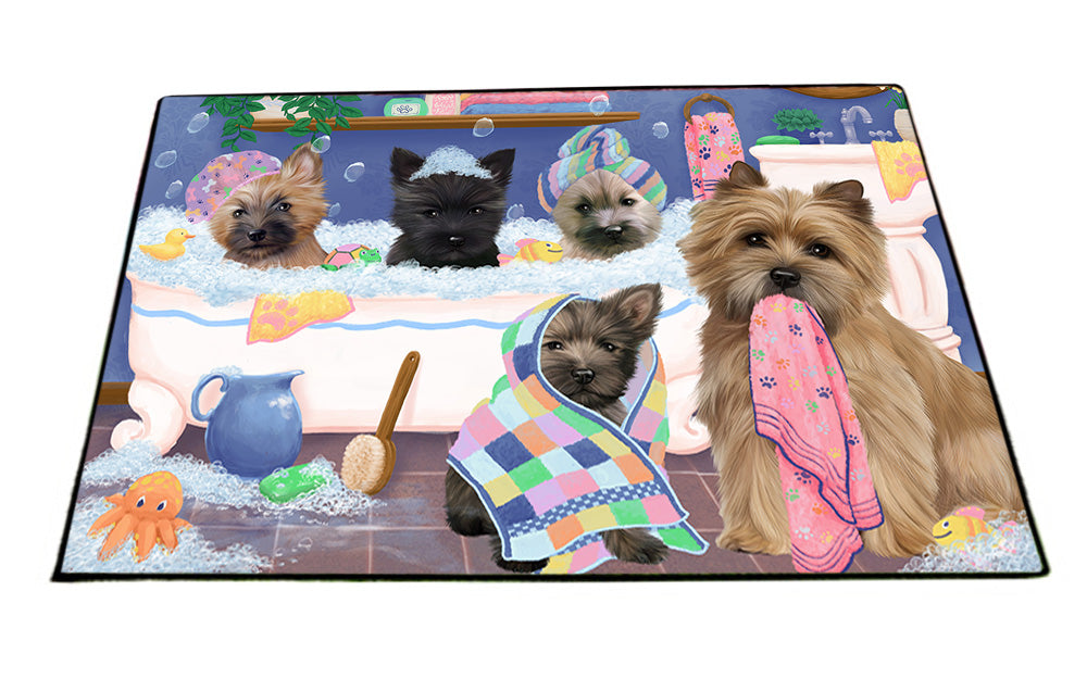 Rub A Dub Dogs In A Tub Cairn Terriers Dog Floormat FLMS53514