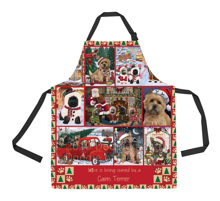 Love is Being Owned Christmas Cairn Terrier Dogs Apron