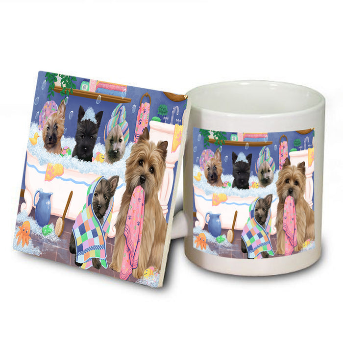Rub A Dub Dogs In A Tub Cairn Terriers Dog Mug and Coaster Set MUC56769