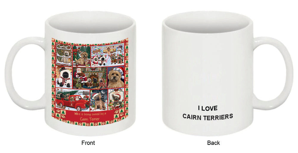 Love is Being Owned Christmas Cairn Terrier Dogs Coffee Mug MUG52611