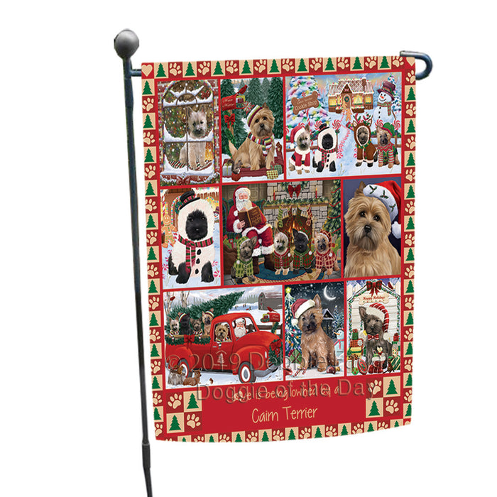 Love is Being Owned Christmas Cairn Terrier Dogs Garden Flag GFLG65884