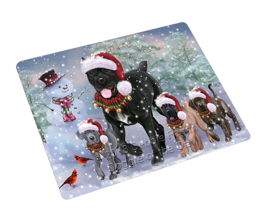 Christmas Running Family Cane Corso Dogs Cutting Board C76929