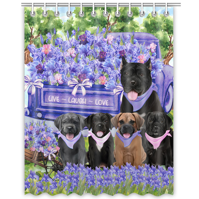 Cane Corso Shower Curtain, Explore a Variety of Personalized Designs, Custom, Waterproof Bathtub Curtains with Hooks for Bathroom, Dog Gift for Pet Lovers
