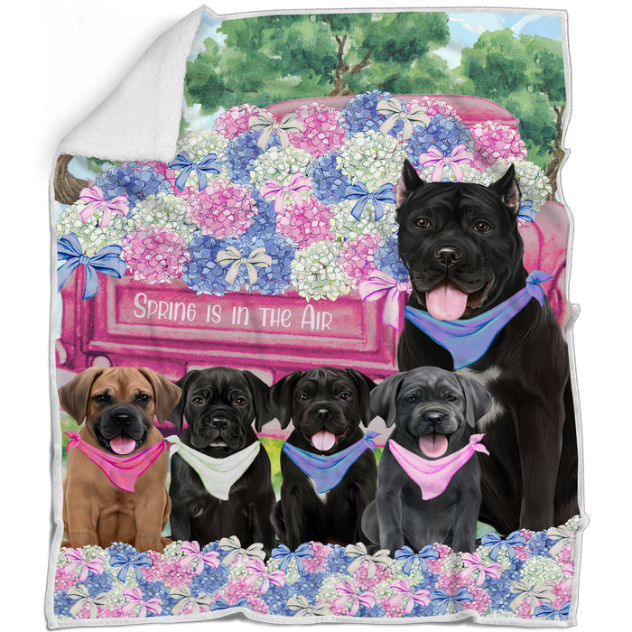 Cane Corso Blanket: Explore a Variety of Designs, Personalized, Custom Bed Blankets, Cozy Sherpa, Fleece and Woven, Dog Gift for Pet Lovers