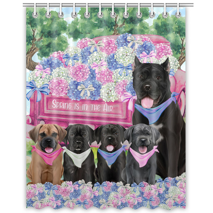 Cane Corso Shower Curtain, Explore a Variety of Personalized Designs, Custom, Waterproof Bathtub Curtains with Hooks for Bathroom, Dog Gift for Pet Lovers